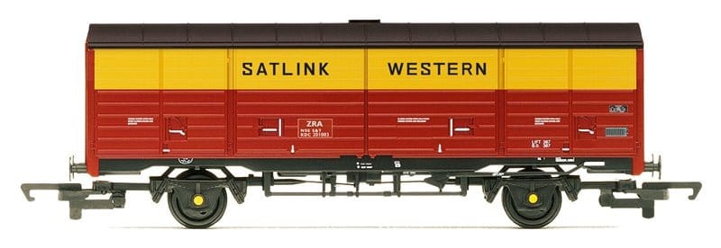 Hornby R60229 OO Scale Railroad Satlink Western 45T ZRA Closed Van KDC201003 - Era 8 - Hobbytech Toys