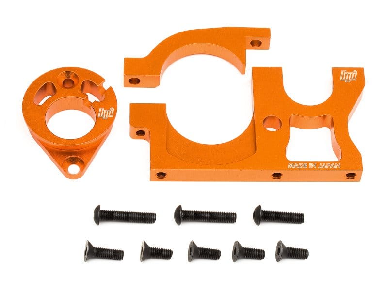 HPI 100885 Aluminium Motor Mount Set Orange