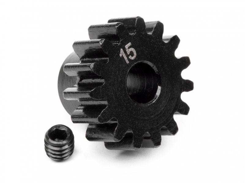 HPI 100914 Pinion Gear 15 Tooth (1M/5mm Shaft)** - Hobbytech Toys