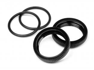 HPI 67528 Big Bore Shock Spring Adjust Nut Black 2pcs