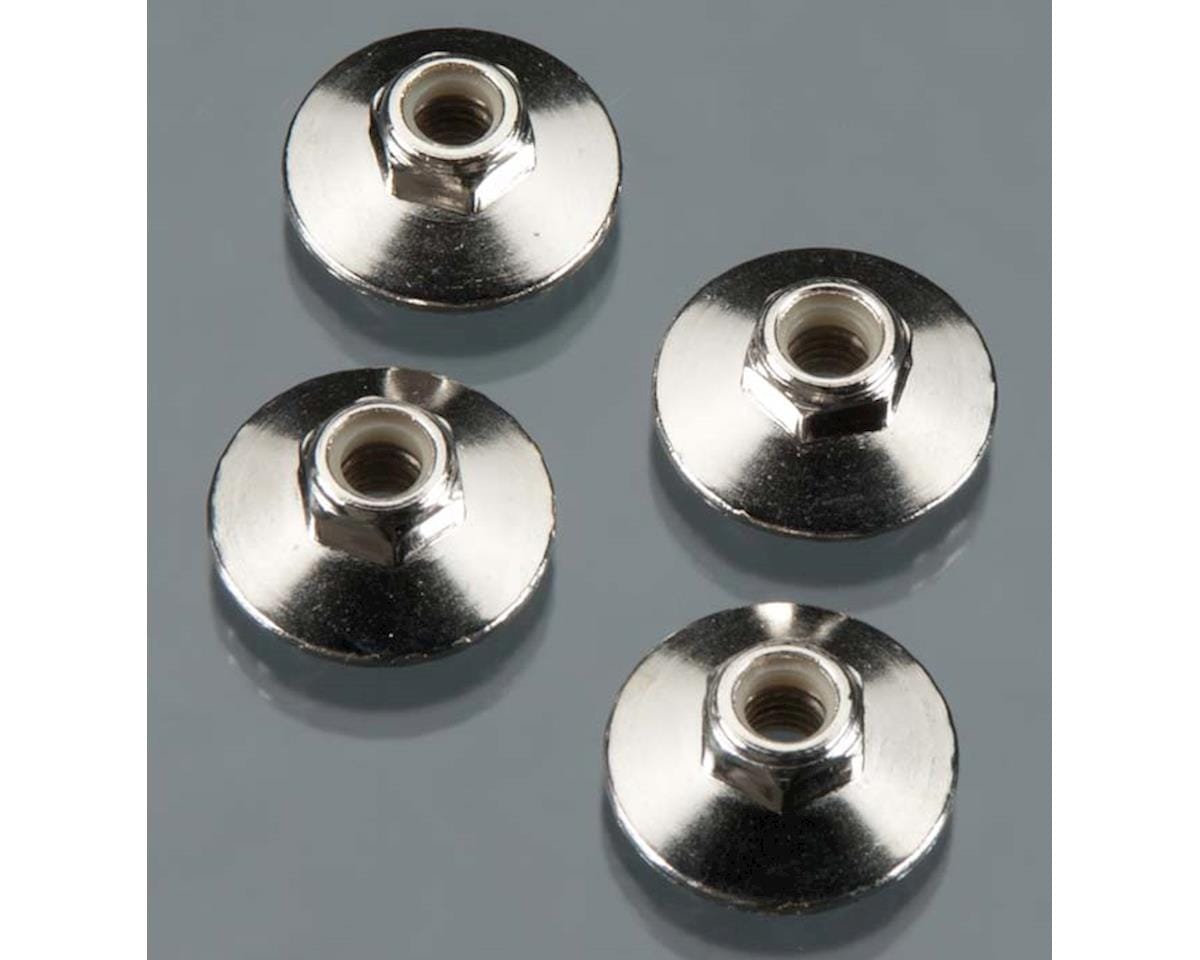 HPI Z671 Flanged Lock Nut M5x8mm Silver 4pcs