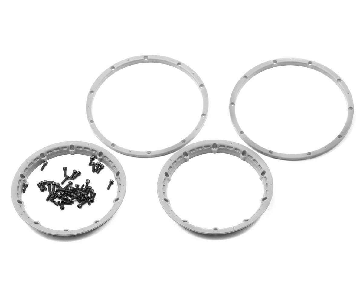 HPI 3272 Heavy Duty Wheel Bead Lock Rings Silver For 2 Wheels