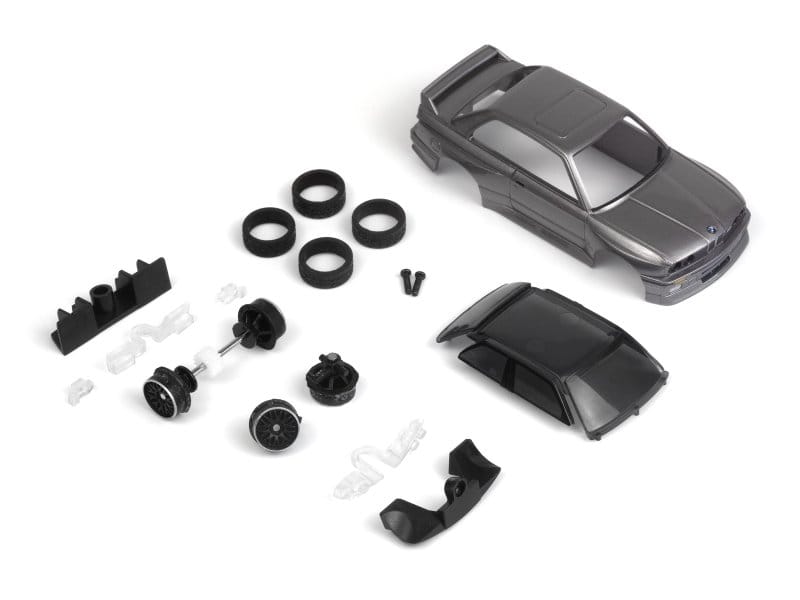 HPI nano-TTR 1989 BMW M3 E30 Ravaglia - Dark Silver - Painted Body Set
