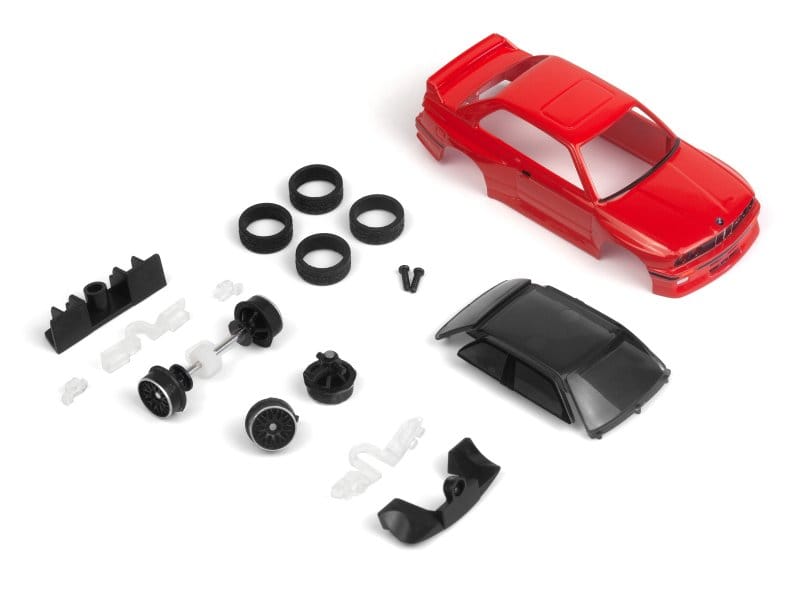 HPI nano-TTR 1989 BMW M3 E30 Ravaglia - Red - Painted Body Set