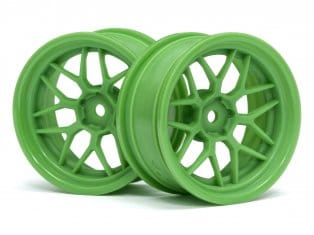 HPI 116531 Tech 7 Wheel Green 52x26mm +6mm Offset 2pcs
