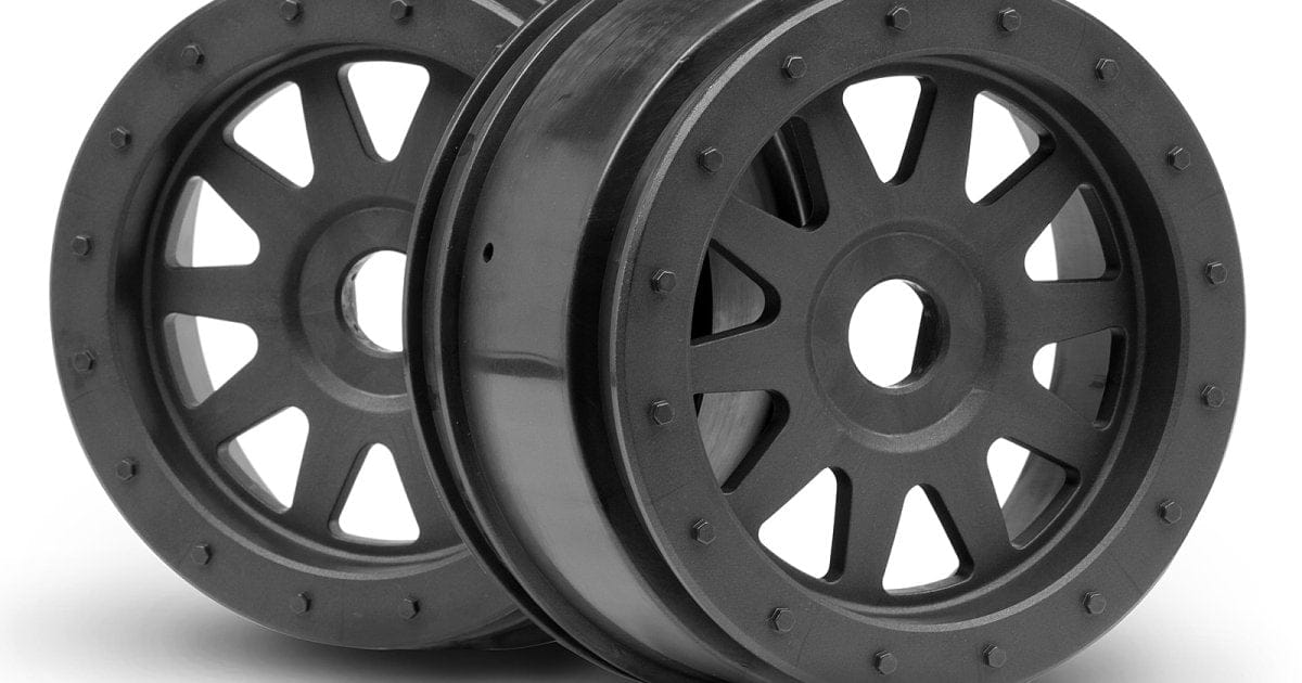 HPI 108323 TR-10 Glue-Lock Wheel Gunmetal 120x60mm (2pcs)