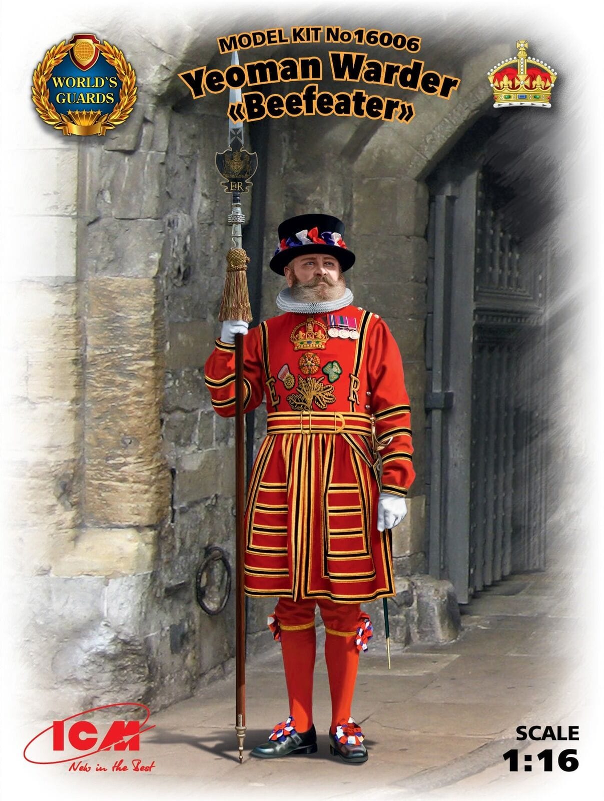 ICM 1/16 Yeoman Warder Beefeater Plastic Model Kit