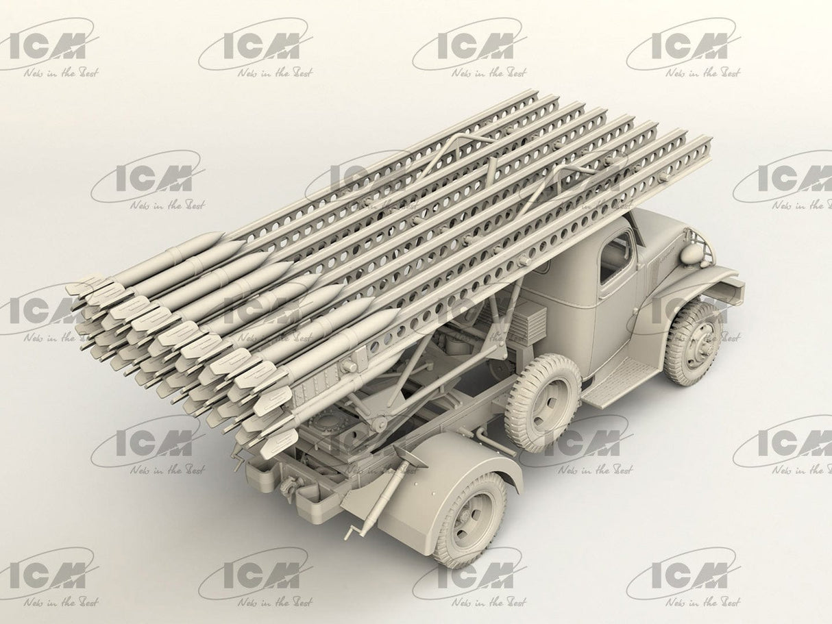 ICM 1/35 BM-13-16 on G7107 chassis with Soviet crew Plastic Model Kit