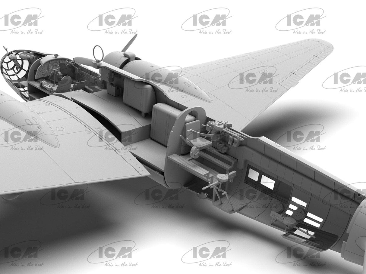 ICM 1/48 Ki-21-Ib Sally Japanese Heavy Bomber Plastic Model Kit