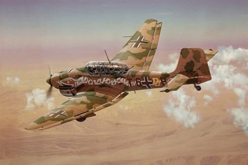 Italeri 1292S 1/72 JU - 87 B - 2R - 2 Stuka Plastic Model Kit - Hobbytech Toys