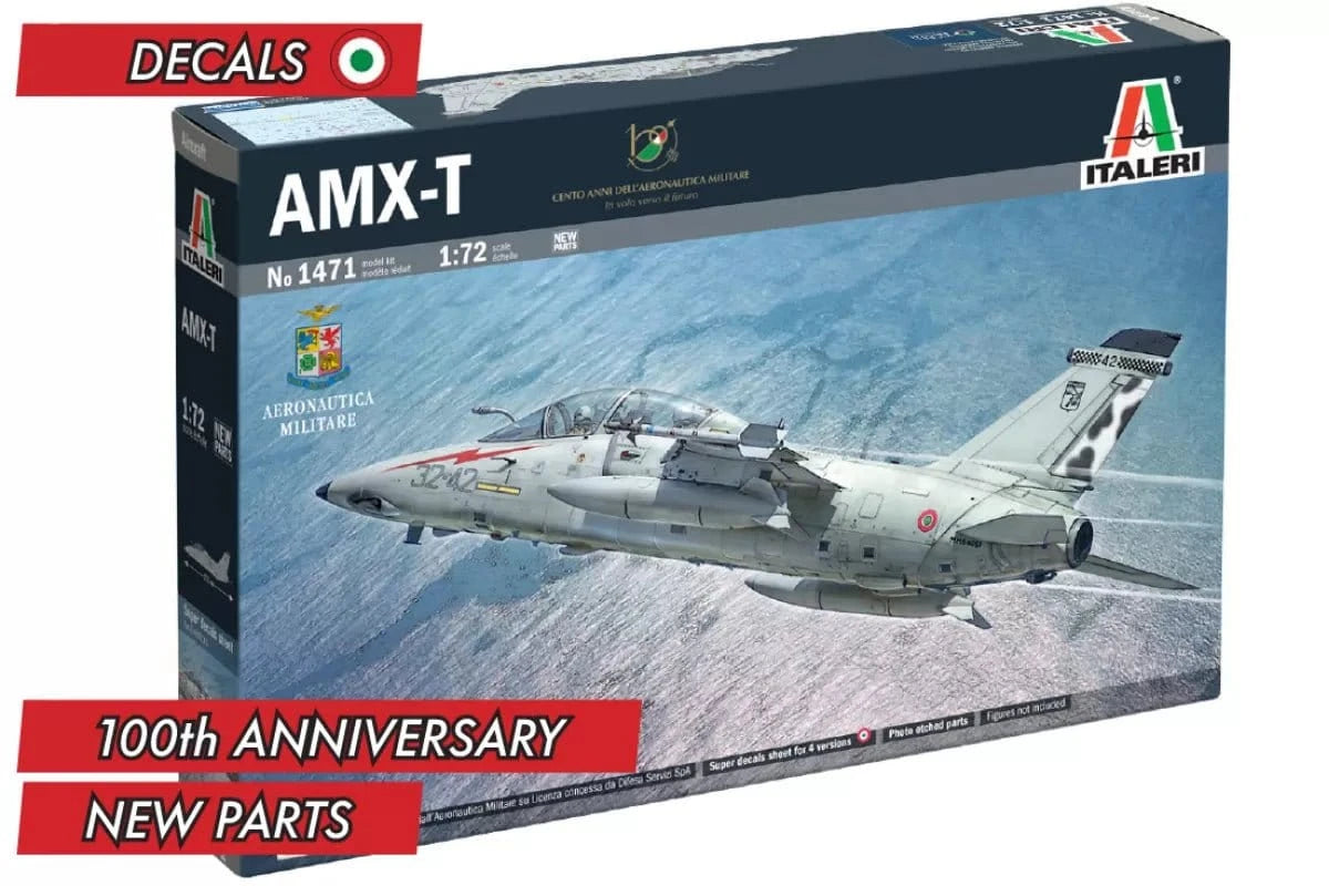 Italeri 1471 1/72 AMX - T Twin Seater Plastic Model Kit - Hobbytech Toys