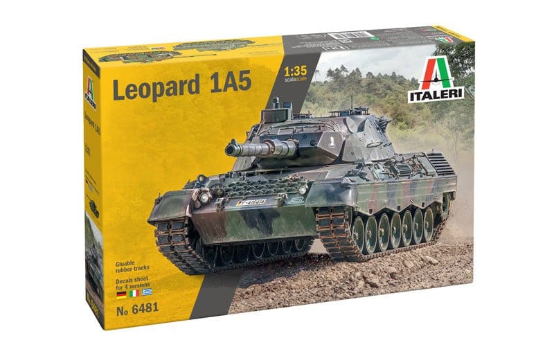 Italeri 6481S 1/35 Leopard 1A5 Plastic Model Kit - Hobbytech Toys