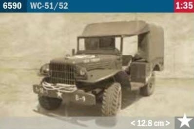 Italeri 6590 1/35 Dodge WC51/52 Plastic Model Kit - Hobbytech Toys