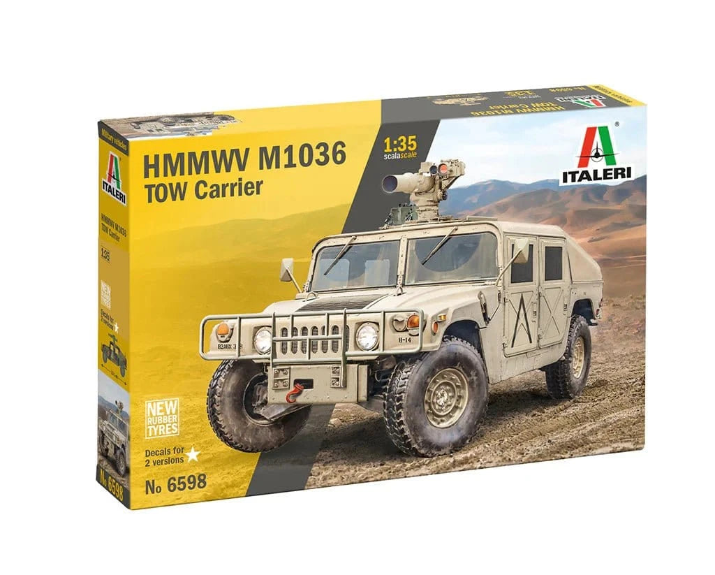Italeri 6598 1/35 HMMWV M966 TOW Carrier Plastic Model Kit - Hobbytech Toys