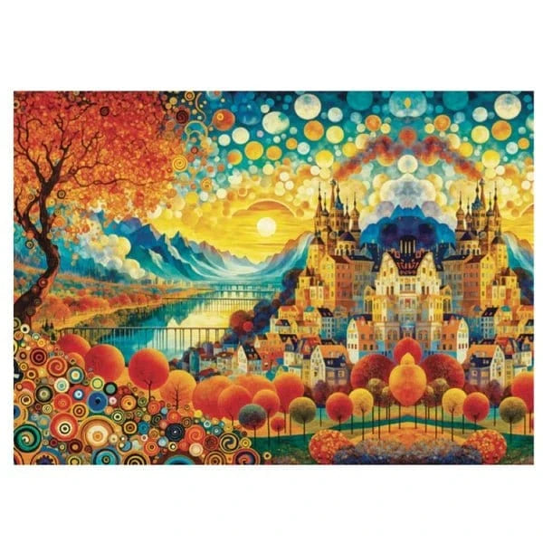 JaCaRou Golden Horizons 1000pc Jigsaw Puzzle - Hobbytech Toys
