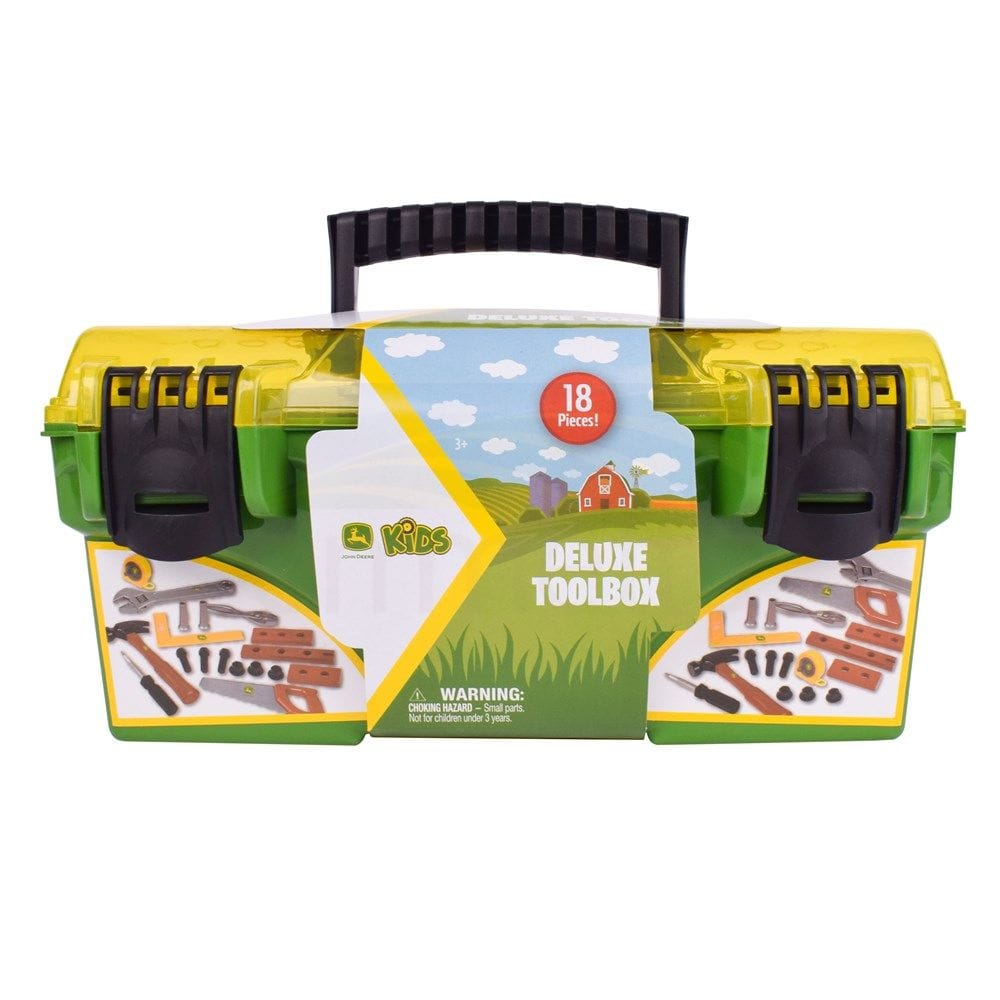 John Deere 18 Piece Deluxe Toy Tool Box