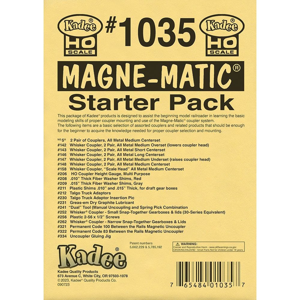 Kadee #1035 HO Scale Starter Pack (Kit) - Hobbytech Toys