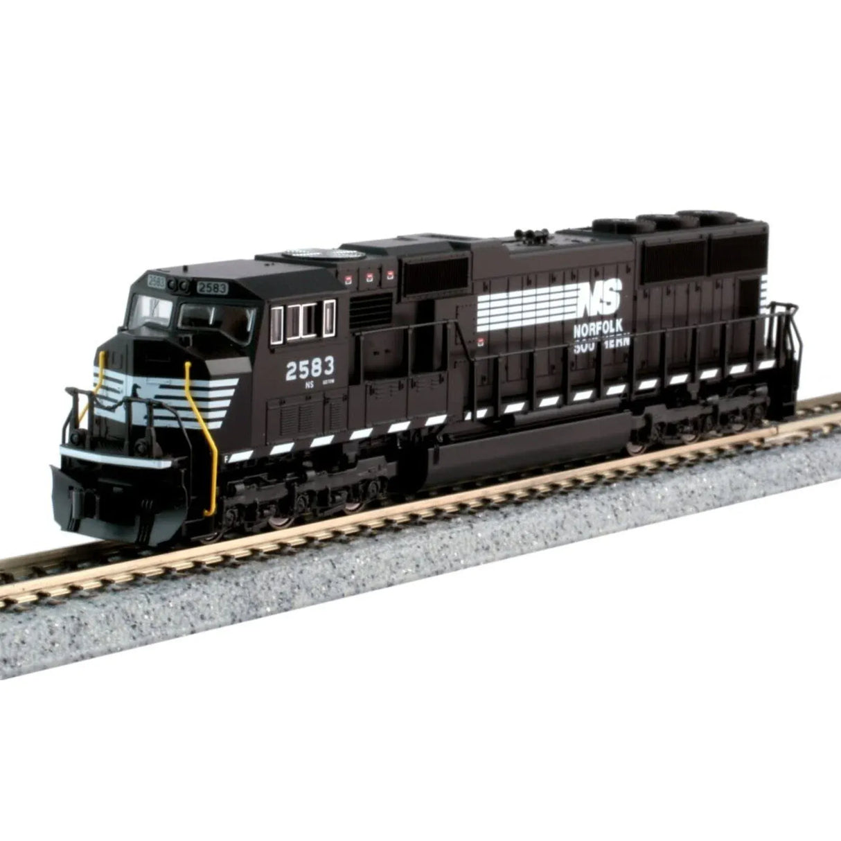 Kato N Scale EMD SD70M with Standard Flat Radiators - Standard DC - Norfolk Southern #2581