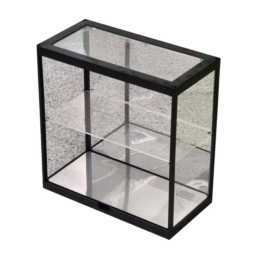 KC 9928MBK Black LED Display Case Mirrored Back w/1 Shelf (W) 28.8 x (D) 18.8 x (H) 42.18 - Hobbytech Toys