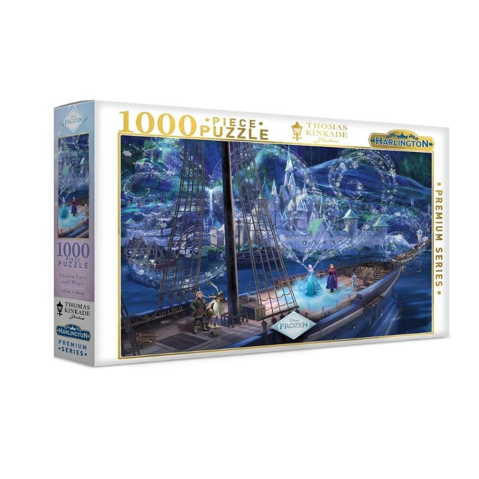 Harlington Thomas Kinkade Disney Frozen Love & Magic 1000pc Puzzle