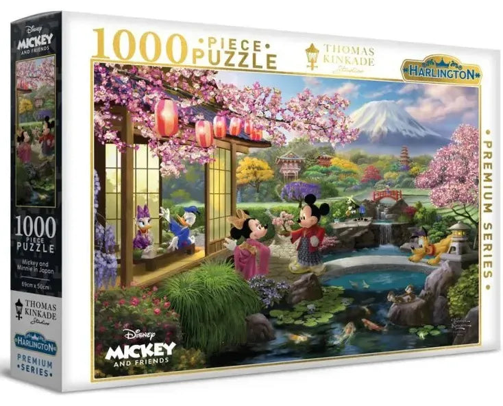 Kinkade 1000pc Puzzle - Mickey & Minnie In Japan
