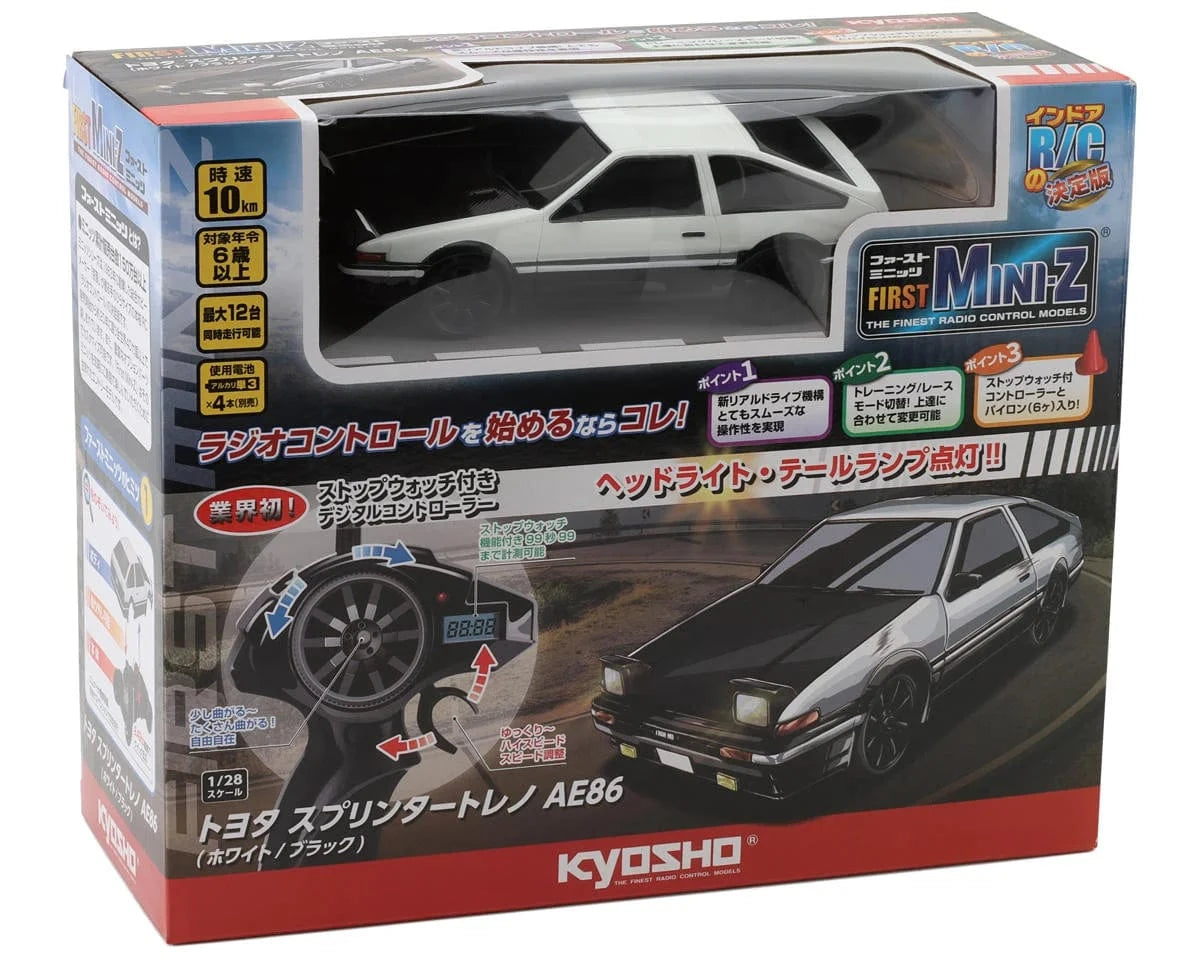 Kyosho First Mini-Z Toyota Sprinter Trueno AE86 White/Black