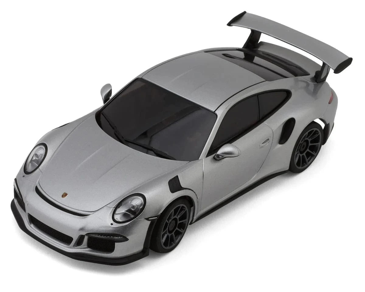 Kyosho Mini-Z Porsche 911 GT3 RS GT Metallic Silver RWD MR-04 Readyset