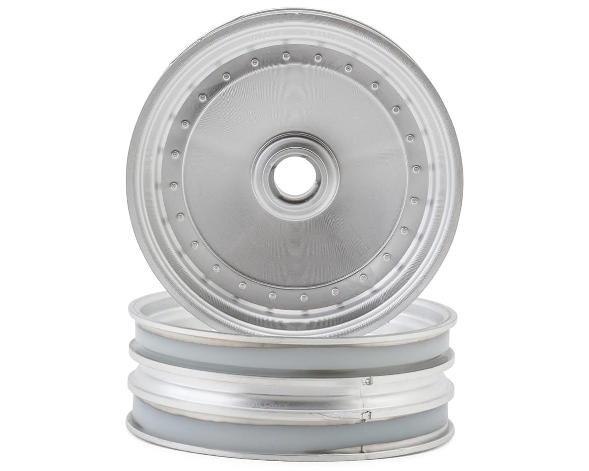 Kyosho Scorpion 2014 Front Wheels (Satin Chrome) (2)