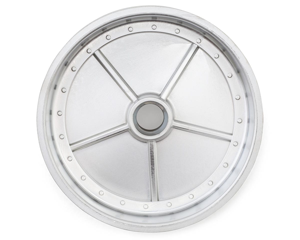 Kyosho Scorpion 2014 Front Wheels (Satin Chrome) (2)