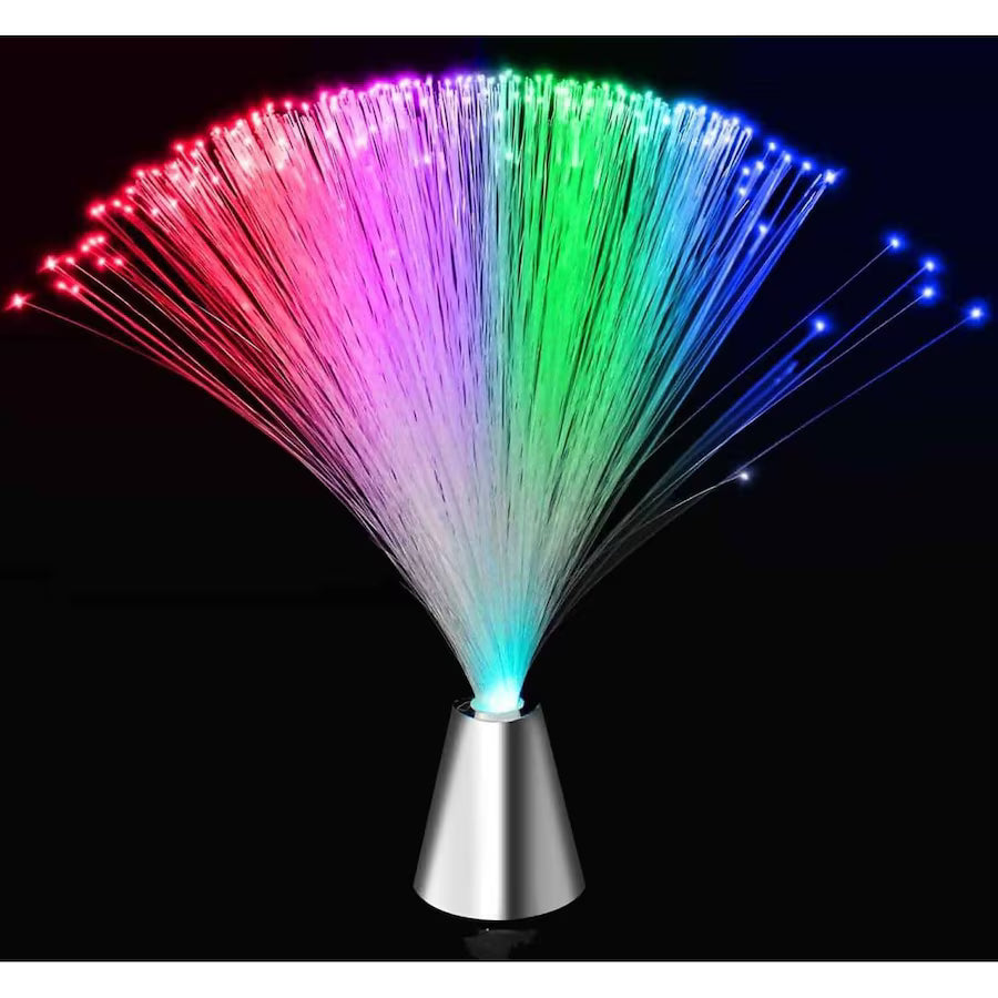 Landmark LED Fiber Optic Lamp - Silver Base
