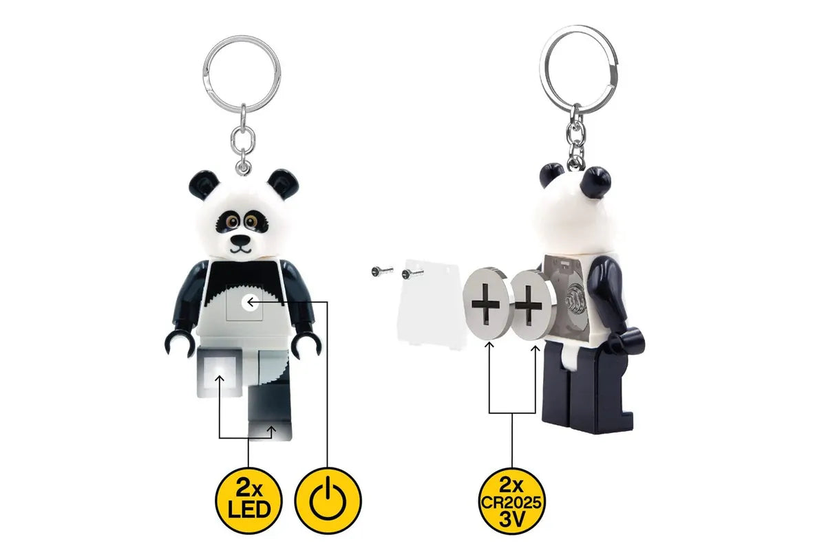Lego Keychain Light - Panda Guy