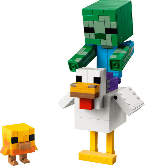 LEGO Minecraft Chicken Jockey 21582 official model image