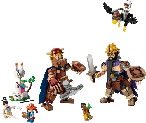 LEGO One Piece Dorry vs. Brogy Giants of Little Garden 75644 official model image