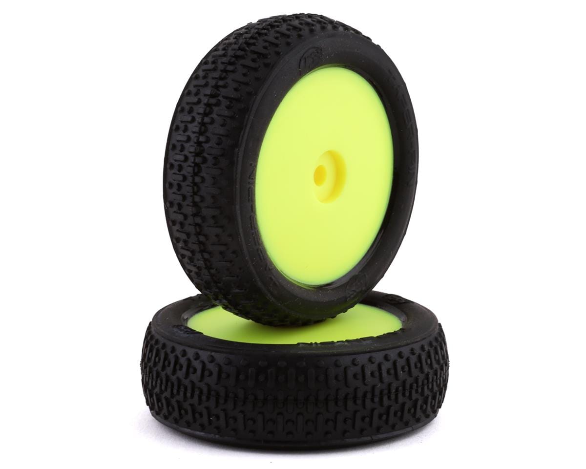 Losi Front Mounted Taper Pin with Yellow Wheels, 2pcs, Mini-B - genuine Losi product LOS41015