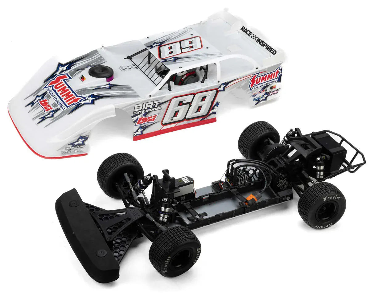 Losi 1/10 22S Dirt Late Model 2WD RTR Dirt Oval Summit Racing - White (Batt & Charger Included)