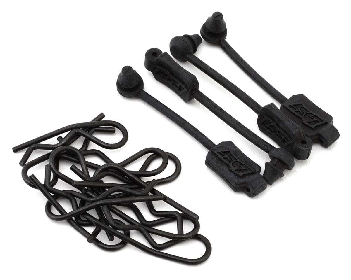 Losi 10pc Body Clip Pack with 4pc Clip Leash, ProMoto-MX/SM - genuine Losi product LOS266000