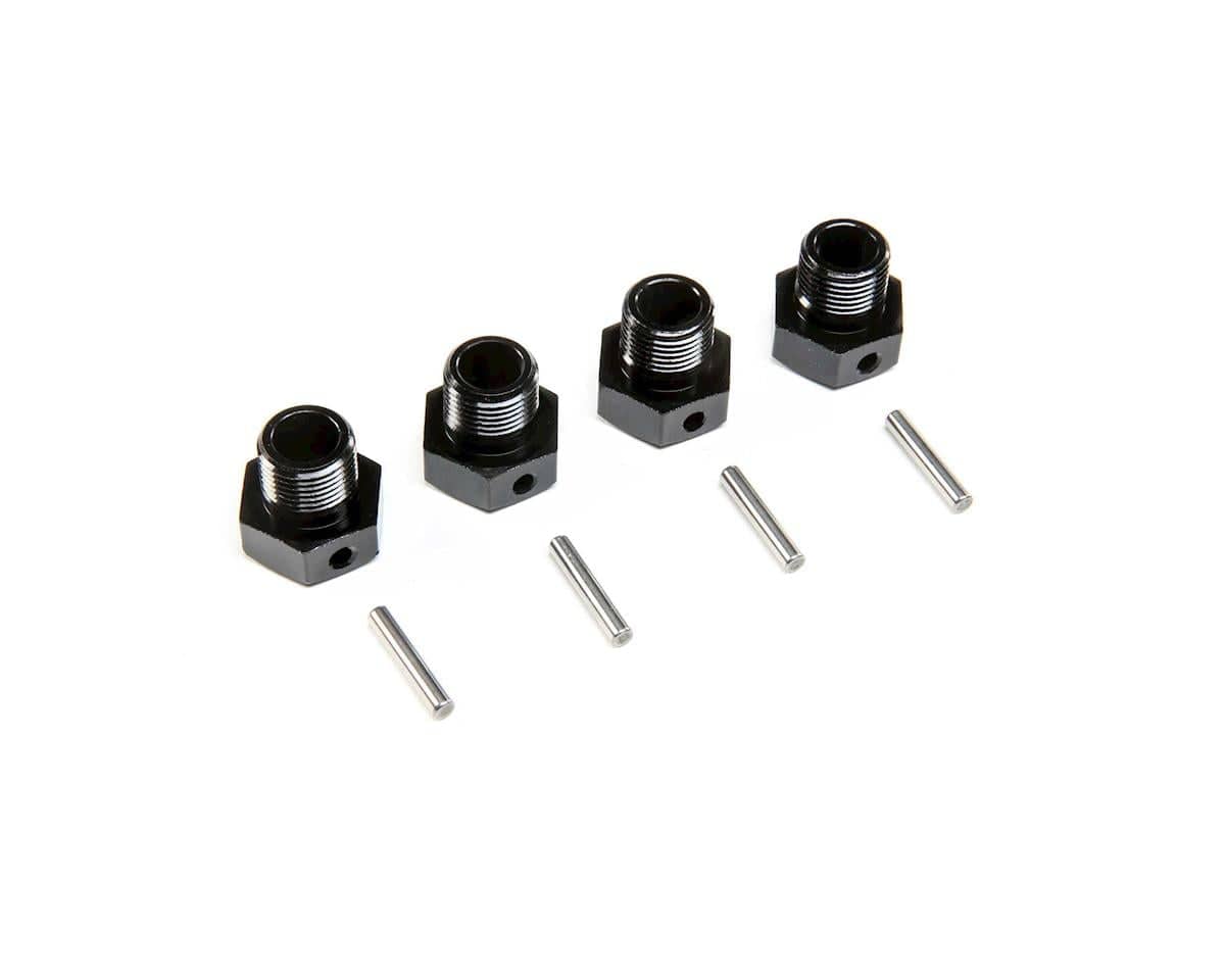 Losi 17mm Wheel Hex, Black, 4pcs, SBR 2.0 - genuine Losi product LOS252129