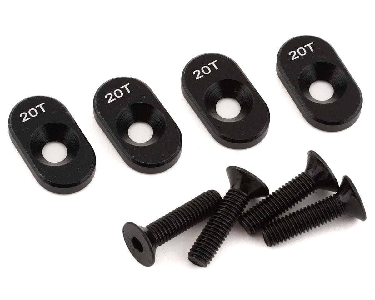 Losi 20T Black Engine Mount Insert and Screws DBXL 2.0 LOS232138