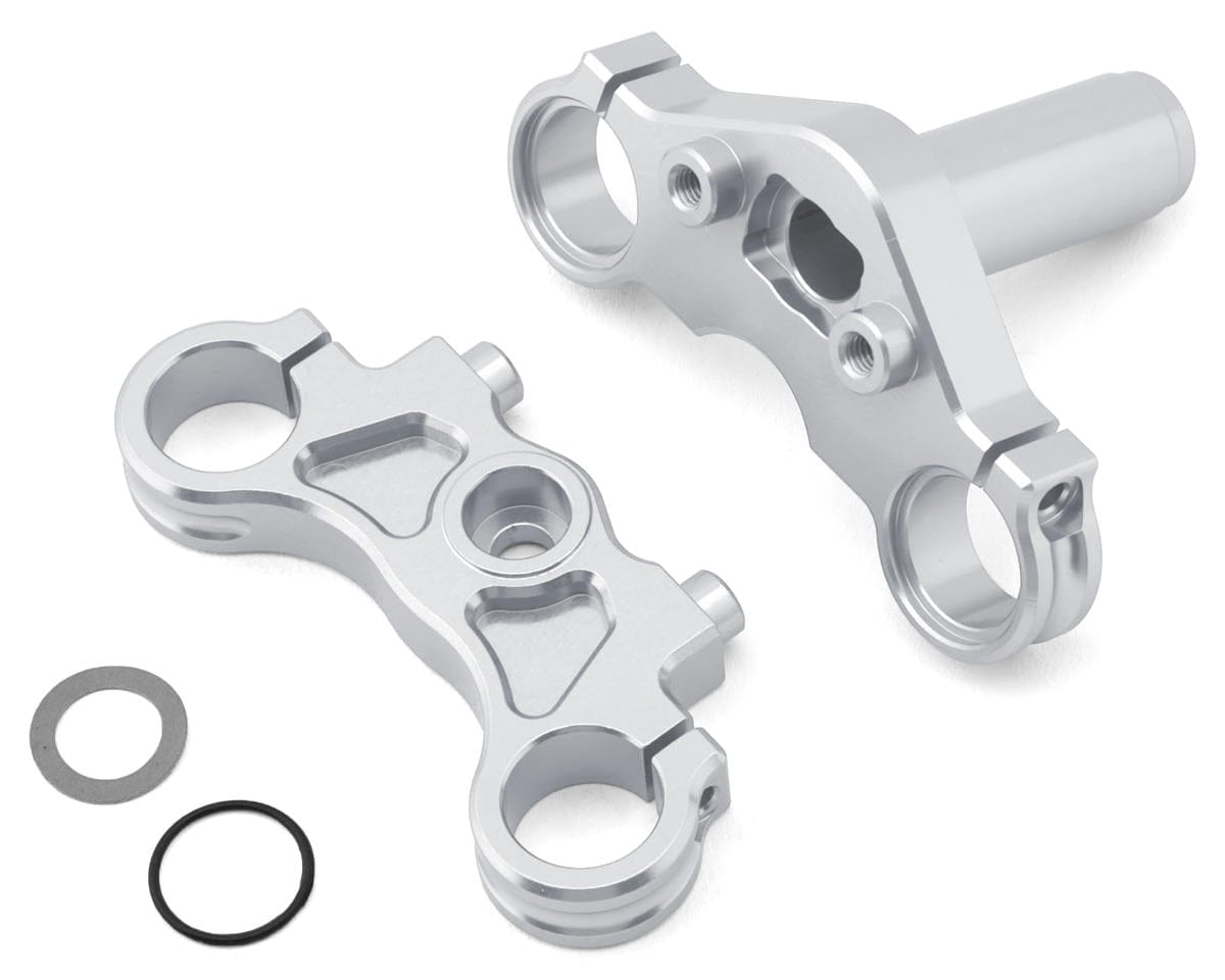 Losi Aluminium Triple Clamp Set Silver ProMoto-MX SM LOS364006