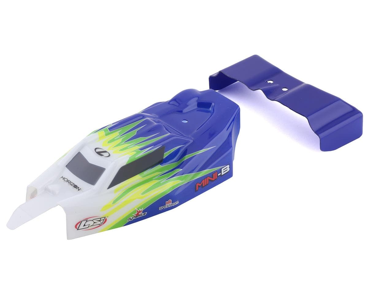 Losi Blue Body with Wing, Mini-B LOS210019