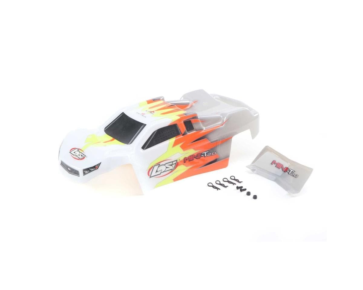 Losi Gray and White Body Mini-T 2.0 LOS210015