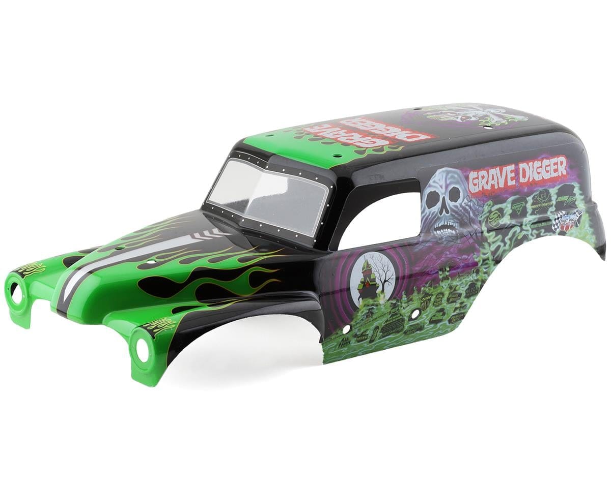 Losi Clear Body Set, Grave Digger LMT - genuine Losi product LOS240014