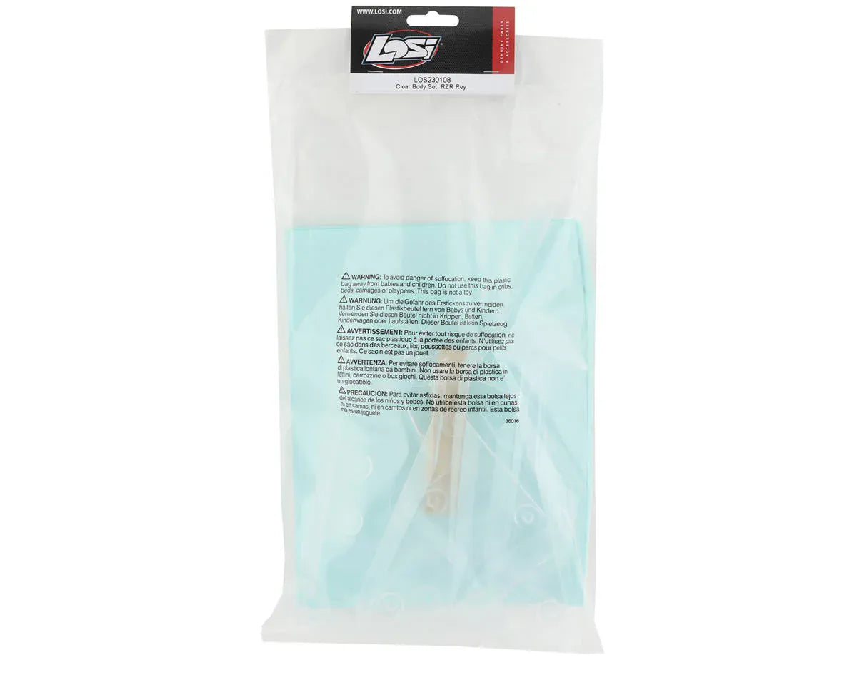 Losi LOS230108 Clear Body Set RZR Rey