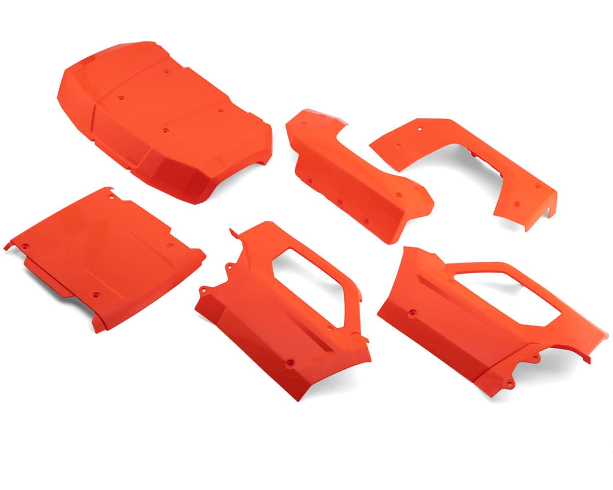 Losi Complete Body Set, Fluorescent Orange, 5IVE-T 3.0 LOS-4002
