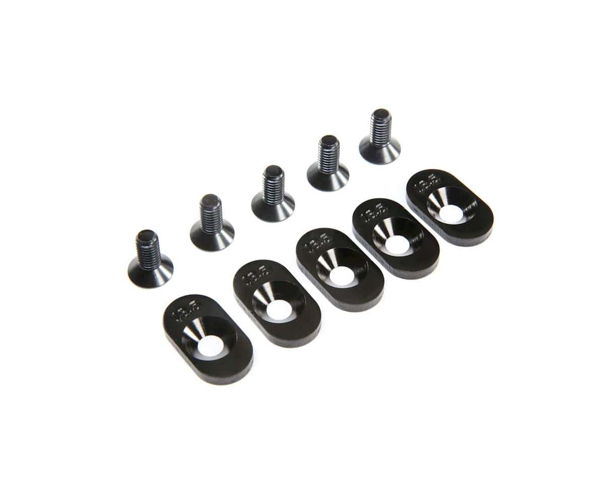 Losi Engine Mount Insert and Screws, Black, 18.5T, 5ive-T 2.0 - genuine Losi product LOS252100