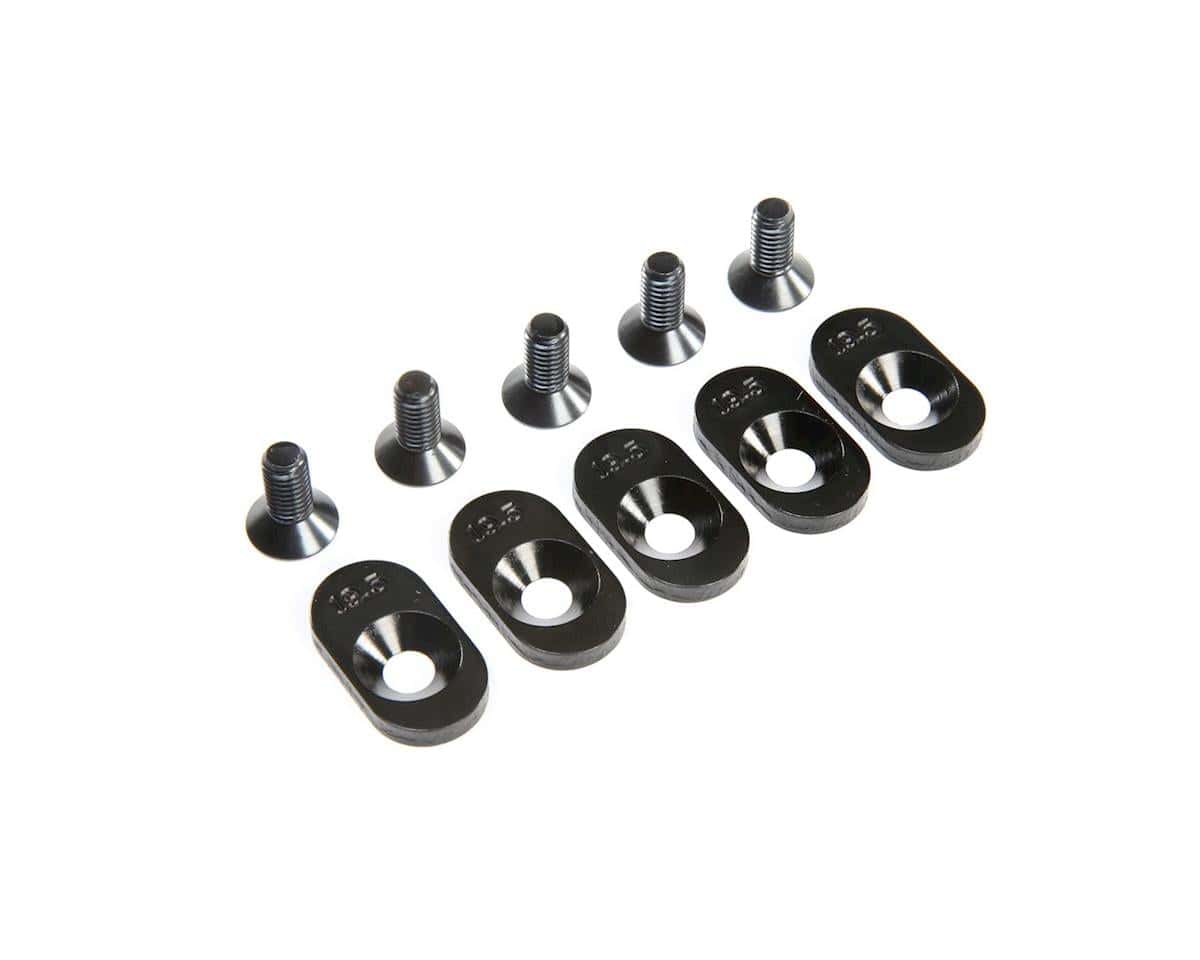 Losi Engine Mount Insert and Screws, Black, 19.5T, 5ive-T 2.0 - genuine Losi product LOS252102