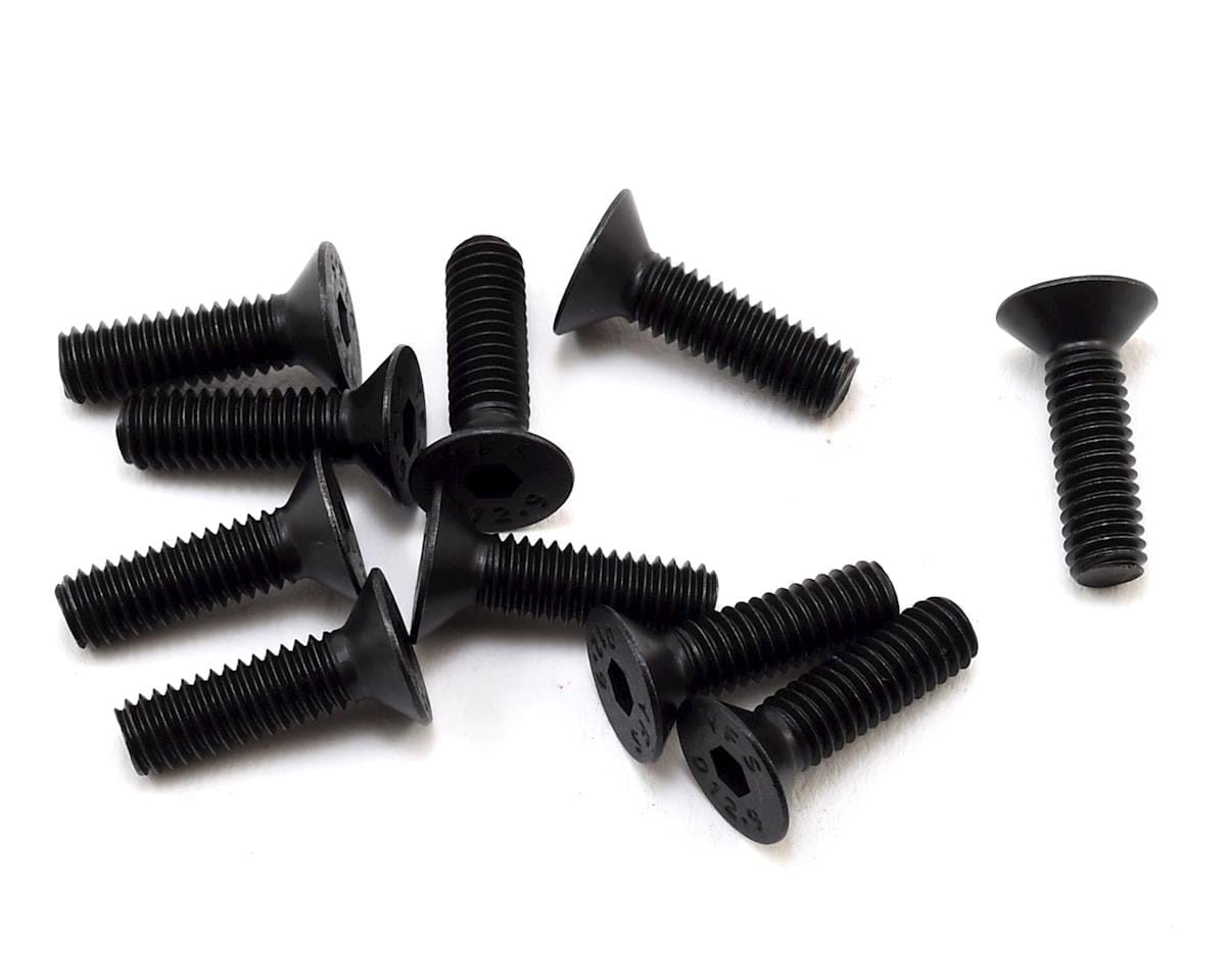 Losi Flat Head Screws, Stl, BO, M4 x 14mm (10) - genuine Losi product LOS255019