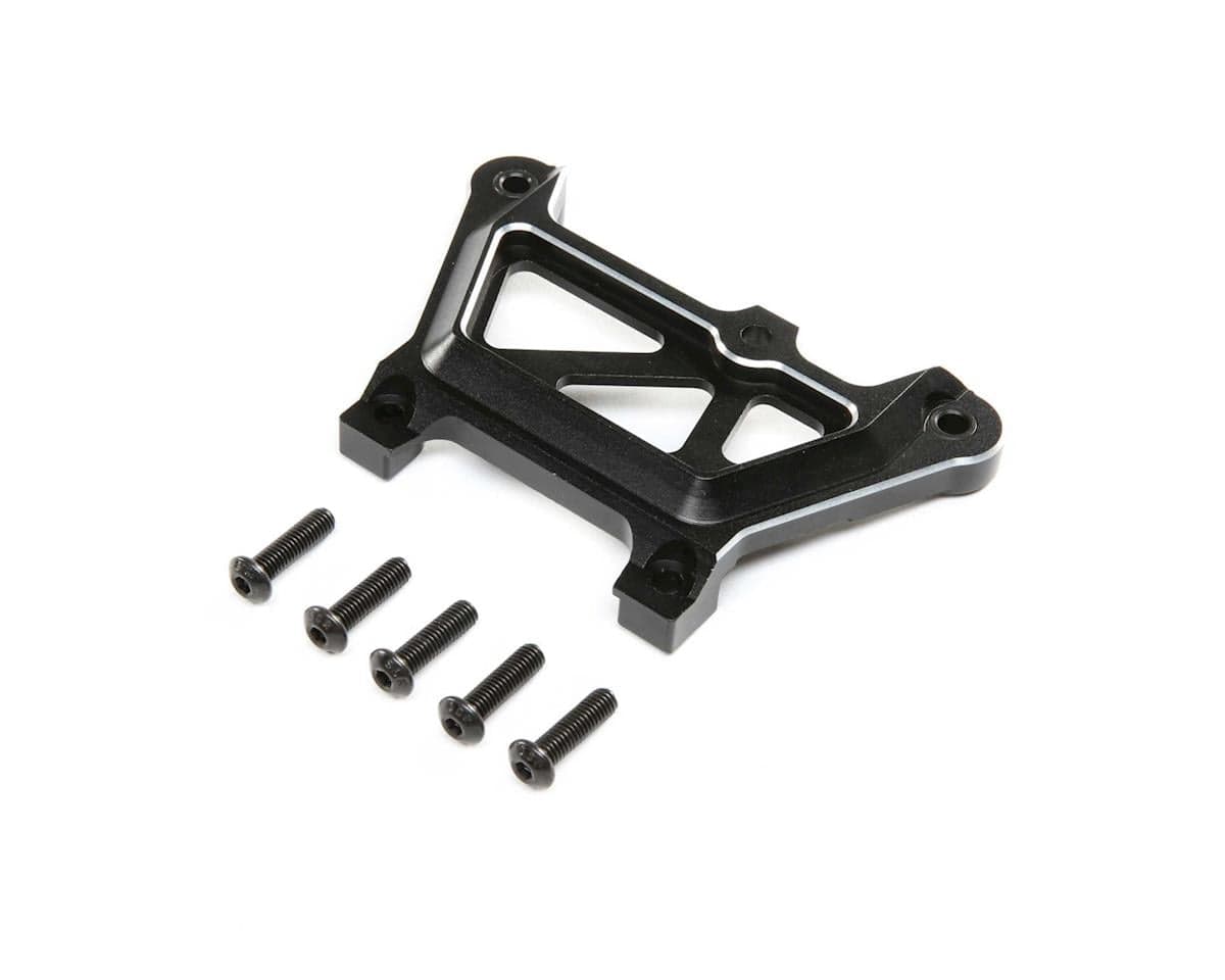 Losi Front Top Plate, Aluminium, Black, DBXL-E 2.0 - genuine Losi product LOS351018