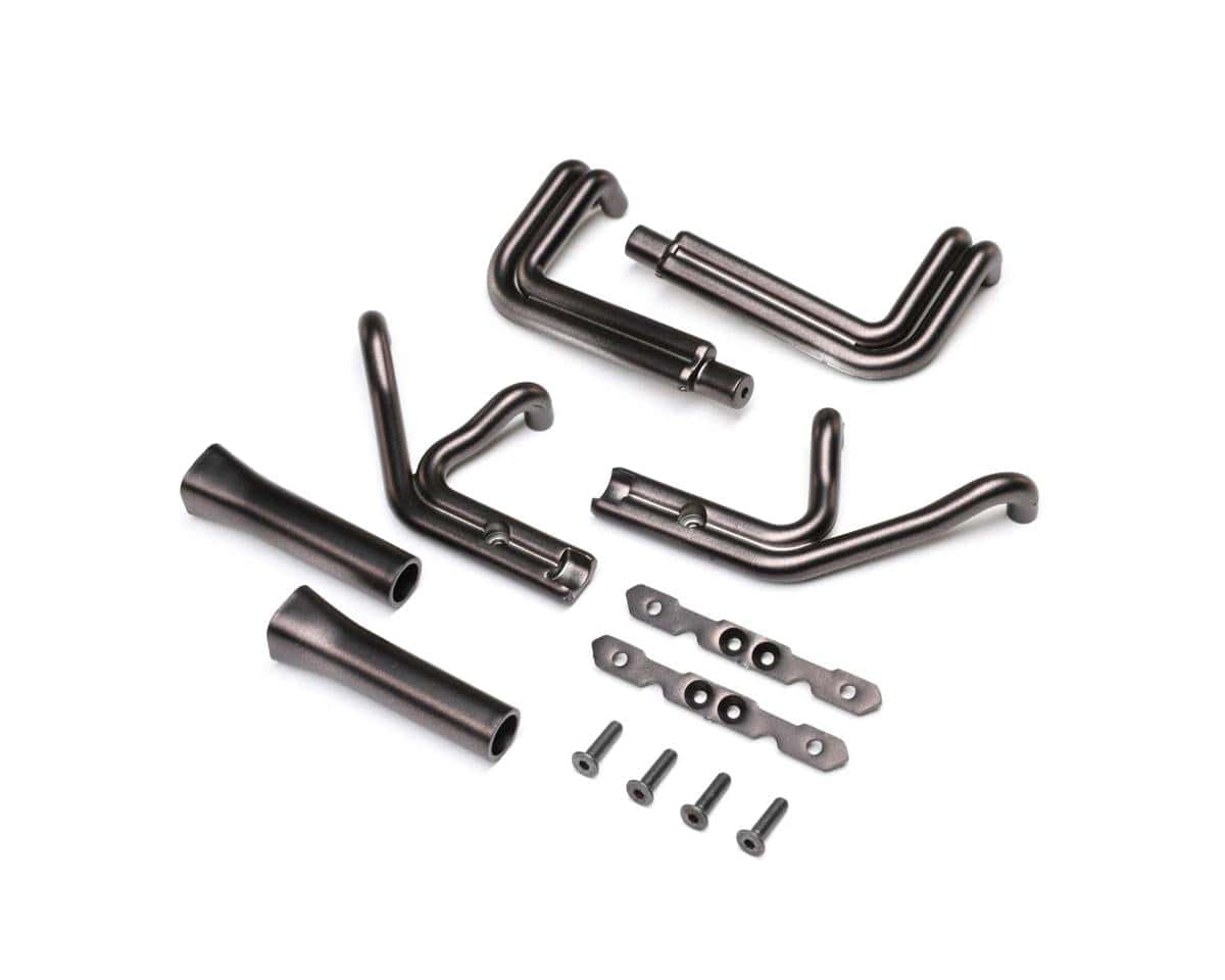 Losi Header Set Black Chrome 22S Sprint Car LOS-1896