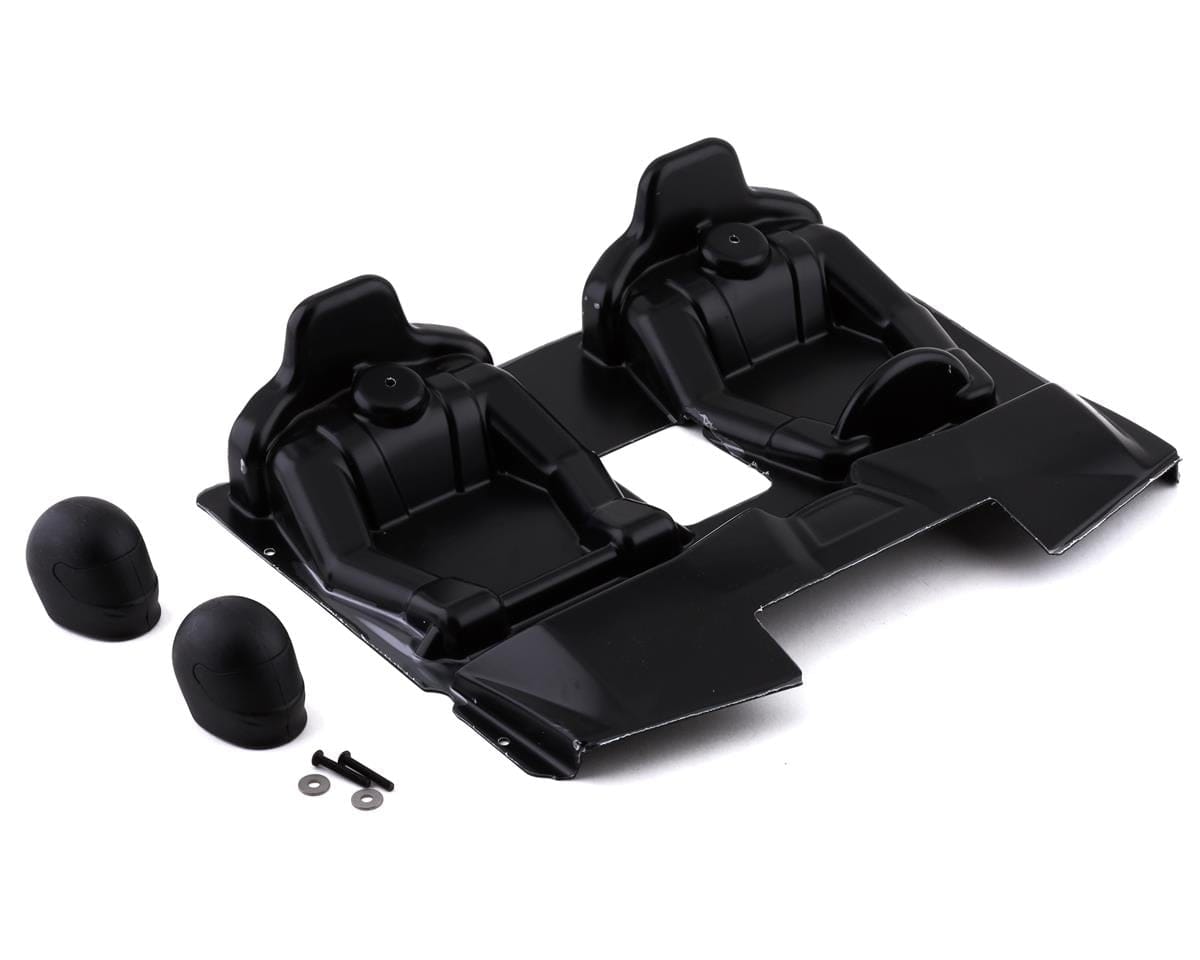Losi Interior Parts with Helmets, Clear, SBR 2.0 - genuine Losi product LOS250047